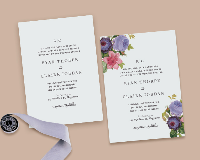 our offering additional elements papermint custom wedding invitation and stationery design